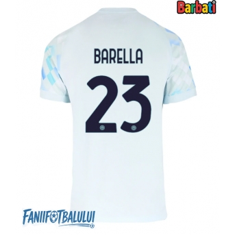 Inter Milan Nicolo Barella #23 Tricou Fotbal Replică 2025-26 Barbati Deplasare